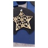 Swarovski Crystal Golden Shadow Star Christmas Ornament NIB