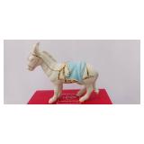 Retired Donkey-Standing-Blue - Boxed First Blessing-Nativity by Lenox discontinued 2018