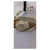 Sharif Vintage Summer Leather Patchwork Crossbody Bag Made in USA