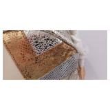 Sharif Vintage Summer Leather Patchwork Crossbody Bag Made in USA