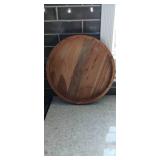 3 Piece Acacia Wood  Lazy Susan Farmhouse & cutting board set nib