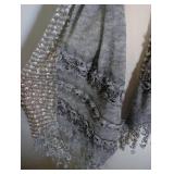 Elegant Lace-Trimmed Fashion Scarves - 3 ct