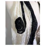 Elegant Lace-Trimmed Fashion Scarves - 3 ct