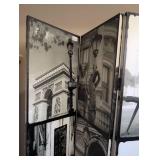 Large Paris Folding Room Divider Screen- 6 ft
