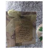 Memorial Garden Decor Set with Stepping Stone and Cross