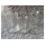 Textured Tall Glass Set