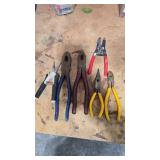Used Mixed Pliers Set - Workshop Tools