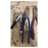 Used Mixed Pliers Set - Workshop Tools