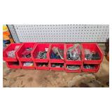 Vintage Industrial Storage Bins with Hardware