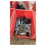 Vintage Industrial Storage Bins with Hardware