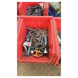 Vintage Industrial Storage Bins with Hardware