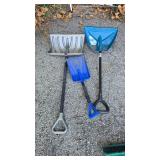 Snow Removal Tool Set with Shovels and Push Broom