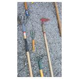 Vintage Garden Tool Collection Set