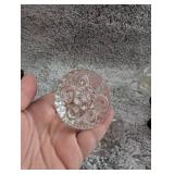 Vintage Clear Glass Door Knob with Hardware