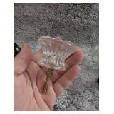 Vintage Clear Glass Door Knob with Hardware