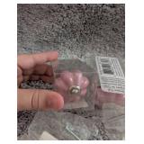 Pink Crystal Glass Drawer Knobs Set