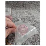 Pink Crystal Glass Drawer Knobs Set