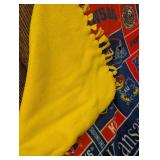 Kansas Jayhawks Fleece Tie Blanket
