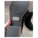 Me Too Black Suede Chelsea Ankle Boots - Size 8.5