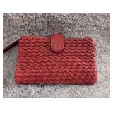 Secrid Vintage Leather Wallet Set + Red Woven Card Holder