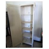 Vintage Tall Wooden Cabinet - 67x16x21 in