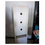 Vintage Tall Wooden Cabinet - 67x16x21 in