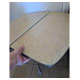Vintage Formica Kitchen Table with Chrome Legs - 30 x 48 in