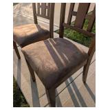 Modern Dining Chairs with Geometric Back Design- 2 Chairs