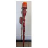 One Iron Wall-Mounted Candle Holder -34 in
