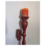 One Iron Wall-Mounted Candle Holder -34 in