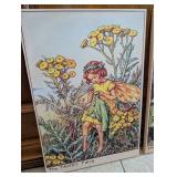 Vintage Flower Fairy Prints Set - The Tansy Fairy and Jack-by-the-Hedge - 23x16 in