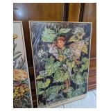 Vintage Flower Fairy Prints Set - The Tansy Fairy and Jack-by-the-Hedge - 23x16 in