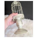 Vintage Style Decorative Bird Cage Centerpiece