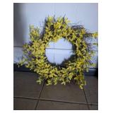 Spring Forsythia Grapevine Wreath - 20 in