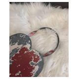 Distressed Heart Lock Wall Decor