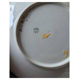 French Hand-Painted Floral Plates - 2 ct