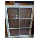 Large Vintage White Wood Window Frame - 36x27 in