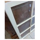 Large Vintage White Wood Window Frame - 36x27 in