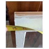 Large Vintage White Wood Window Frame - 36x27 in
