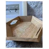 Picture Frame + Decorative Wooden Tray