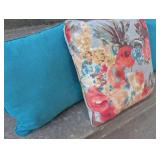 Sunbrella Indoor/Outdoor Decorative Pillows Set - Turquoise & Floral