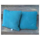 Sunbrella Indoor/Outdoor Decorative Pillows Set - Turquoise & Floral