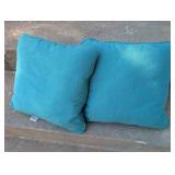 Sunbrella Indoor/Outdoor Decorative Pillows Set - Turquoise & Floral