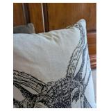 Rustic Deer + Pumpkin Print Decorative Pillow Set