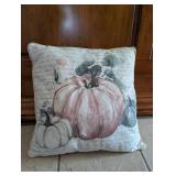 Rustic Deer + Pumpkin Print Decorative Pillow Set