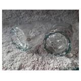 Clear Glass Textured Vases - 2 ct