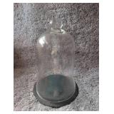 Glass Display Dome with Slate Base - 16 in