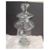 Clear Glass Apothecary Jar with Lid - 10 in