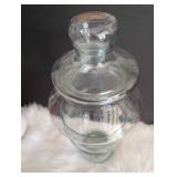 Clear Glass Apothecary Jar with Lid - 10 in