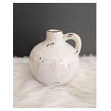 Vintage Style Crackle Glaze Ceramic Jug - 6 in